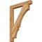 Ekena Millwork Balboa Block Rough Sawn Bracket, Western Red Cedar, 4"W x 34"D x 46"H BKT04X34X46BOA05RWR - alternate 1